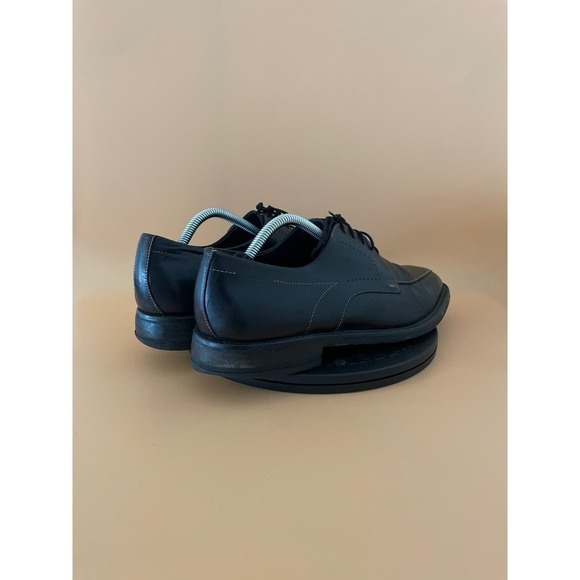 Hugo Boss Mens Black Leather Round Toe Lace Up Oxford Dress Shoes Size 9…     - Picture 4 of 6